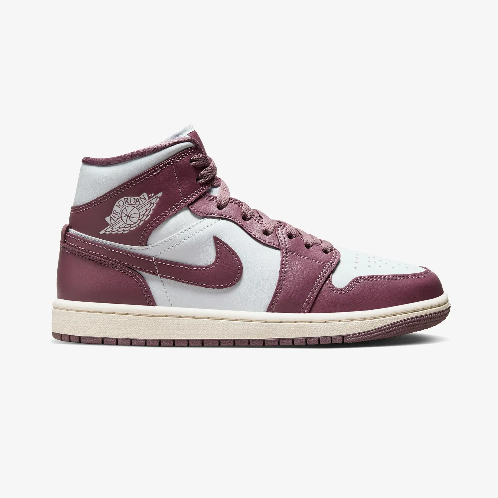 Nike Jordan Air 1 Mid Kadın Bordo Spor Ayakkabı BQ6472-050